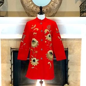 Alex Kim vintage embroidered fall/winter overcoat.